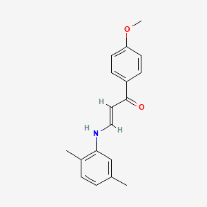 3-[(2,5-dimethylphenyl)amino]-1-(4-methoxyphenyl)-2-propen-1-one