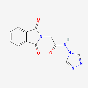 molecular formula C12H9N5O3 B5772154 2-(1,3-dioxo-1,3-dihydro-2H-isoindol-2-yl)-N-4H-1,2,4-triazol-4-ylacetamide 