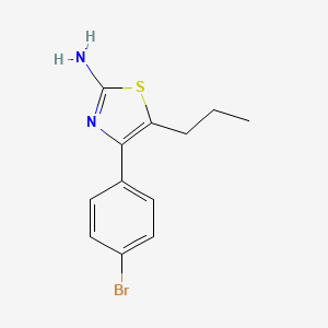 molecular formula C12H13BrN2S B5772158 4-(4-bromophenyl)-5-propyl-1,3-thiazol-2-amine 
