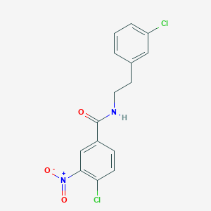 4-chloro-N-[2-(3-chlorophenyl)ethyl]-3-nitrobenzamide