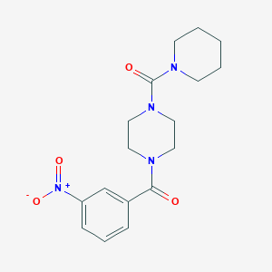 1-(3-nitrobenzoyl)-4-(1-piperidinylcarbonyl)piperazine