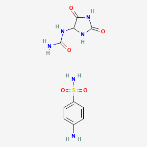 molecular formula C10H14N6O5S B577219 Sulfallantoin CAS No. 12124-90-2