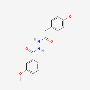 molecular formula C17H18N2O4 B5772197 3-methoxy-N'-[(4-methoxyphenyl)acetyl]benzohydrazide 