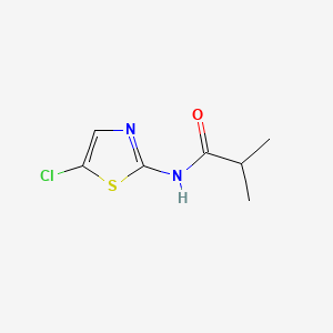 molecular formula C7H9ClN2OS B577221 N-(5-chloro-1,3-thiazol-2-yl)-2-methylpropanamide CAS No. 13915-78-1