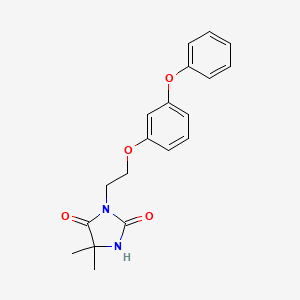 molecular formula C19H20N2O4 B5772225 5,5-dimethyl-3-[2-(3-phenoxyphenoxy)ethyl]-2,4-imidazolidinedione 