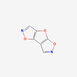 B577223 Furo[2,3-d:4,5-d']bis[1,2]oxazole CAS No. 13375-59-2