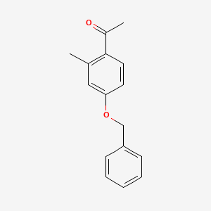 molecular formula C16H16O2 B5772238 1-[4-(benzyloxy)-2-methylphenyl]ethanone 