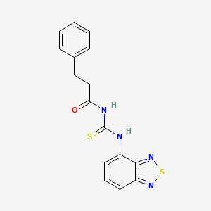 N-[(2,1,3-benzothiadiazol-4-ylamino)carbonothioyl]-3-phenylpropanamide