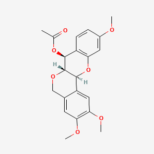 [(6aS,7S,12aS)-2,3,10-trimethoxy-5,6a,7,12a-tetrahydroisochromeno[4,3-b]chromen-7-yl] acetate