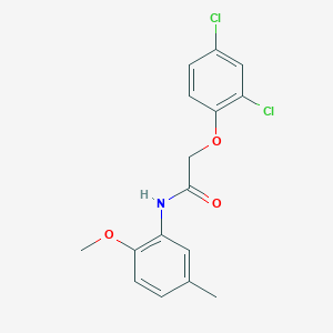 molecular formula C16H15Cl2NO3 B5772275 2-(2,4-dichlorophenoxy)-N-(2-methoxy-5-methylphenyl)acetamide 