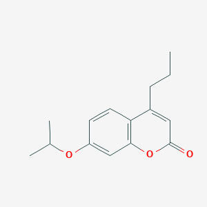 molecular formula C15H18O3 B5772285 7-isopropoxy-4-propyl-2H-chromen-2-one 