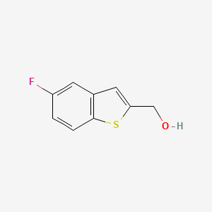 molecular formula C9H7FOS B577229 (5-Fluoro-1-benzothiophen-2-yl)methanol CAS No. 13771-73-8