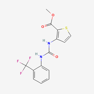 methyl 3-[({[2-(trifluoromethyl)phenyl]amino}carbonyl)amino]-2-thiophenecarboxylate