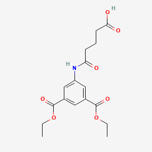 5-{[3,5-bis(ethoxycarbonyl)phenyl]amino}-5-oxopentanoic acid