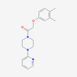 molecular formula C19H23N3O2 B5772314 1-[(3,4-dimethylphenoxy)acetyl]-4-(2-pyridinyl)piperazine 