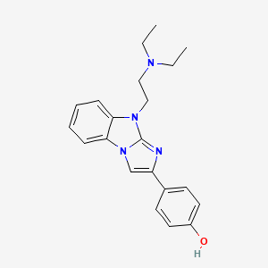 molecular formula C21H24N4O B5772328 4-{9-[2-(diethylamino)ethyl]-9H-imidazo[1,2-a]benzimidazol-2-yl}phenol 