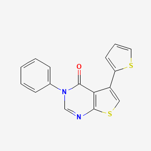 molecular formula C16H10N2OS2 B5772334 3-phenyl-5-(2-thienyl)thieno[2,3-d]pyrimidin-4(3H)-one 