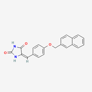 5-[4-(2-naphthylmethoxy)benzylidene]-2,4-imidazolidinedione