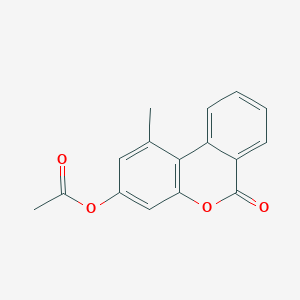 molecular formula C16H12O4 B5772414 1-甲基-6-氧代-6H-苯并[c]色满-3-基乙酸酯 