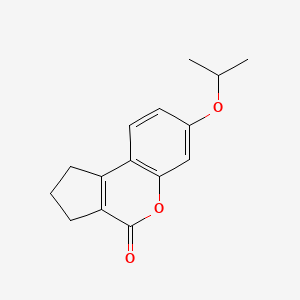 molecular formula C15H16O3 B5772436 7-isopropoxy-2,3-dihydrocyclopenta[c]chromen-4(1H)-one 
