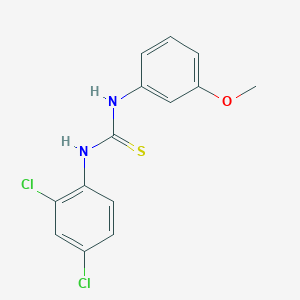 molecular formula C14H12Cl2N2OS B5772444 N-(2,4-dichlorophenyl)-N'-(3-methoxyphenyl)thiourea 