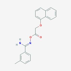 3-methyl-N'-{[(1-naphthyloxy)acetyl]oxy}benzenecarboximidamide