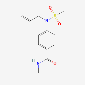 molecular formula C12H16N2O3S B5772481 4-[allyl(methylsulfonyl)amino]-N-methylbenzamide 