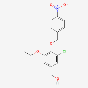 {3-chloro-5-ethoxy-4-[(4-nitrobenzyl)oxy]phenyl}methanol