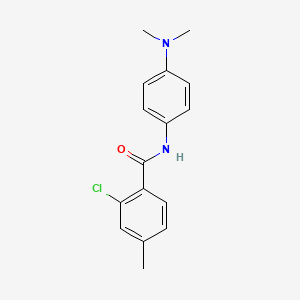 molecular formula C16H17ClN2O B5772508 2-chloro-N-[4-(dimethylamino)phenyl]-4-methylbenzamide 