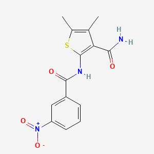 4,5-dimethyl-2-[(3-nitrobenzoyl)amino]-3-thiophenecarboxamide