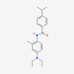 molecular formula C21H28N2O B5772540 N-[4-(diethylamino)-2-methylphenyl]-4-isopropylbenzamide 