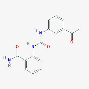 2-{[(3-ACETYLANILINO)CARBONYL]AMINO}BENZAMIDE