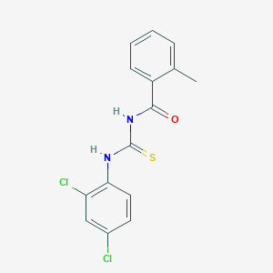 N-{[(2,4-dichlorophenyl)amino]carbonothioyl}-2-methylbenzamide