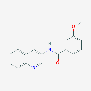 molecular formula C17H14N2O2 B5772598 3-methoxy-N-3-quinolinylbenzamide 