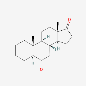 molecular formula C19H28O2 B577260 5alpha-Androstane-6,17-dione CAS No. 13713-89-8