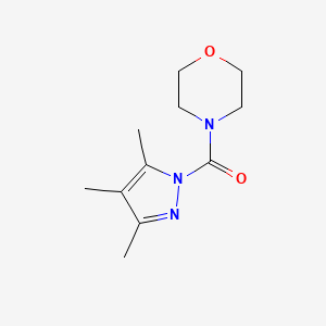 molecular formula C11H17N3O2 B5772607 4-[(3,4,5-trimethyl-1H-pyrazol-1-yl)carbonyl]morpholine 
