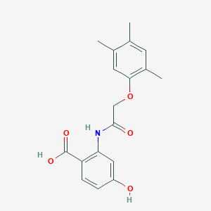 4-hydroxy-2-{[(2,4,5-trimethylphenoxy)acetyl]amino}benzoic acid