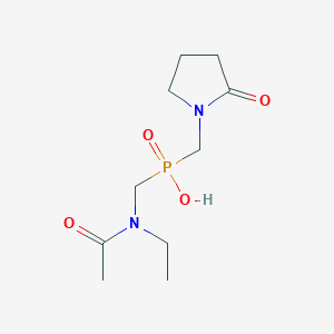 {[acetyl(ethyl)amino]methyl}[(2-oxo-1-pyrrolidinyl)methyl]phosphinic acid