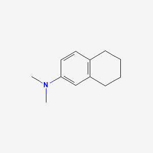 molecular formula C12H17N B577265 N,N-dimethyl-5,6,7,8-tetrahydronaphthalen-2-amine CAS No. 13541-31-6
