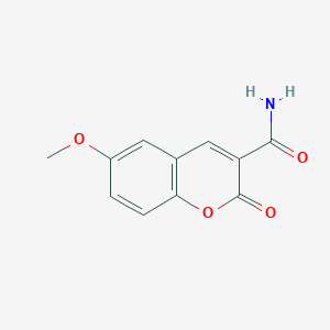 molecular formula C11H9NO4 B5772653 6-methoxy-2-oxo-2H-chromene-3-carboxamide 