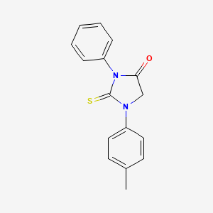 molecular formula C16H14N2OS B5772656 1-(4-methylphenyl)-3-phenyl-2-thioxo-4-imidazolidinone 