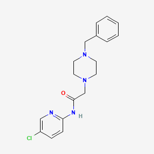 molecular formula C18H21ClN4O B5772659 2-(4-benzyl-1-piperazinyl)-N-(5-chloro-2-pyridinyl)acetamide 