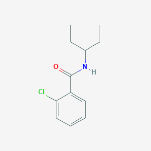 molecular formula C12H16ClNO B5772663 2-chloro-N-(1-ethylpropyl)benzamide 