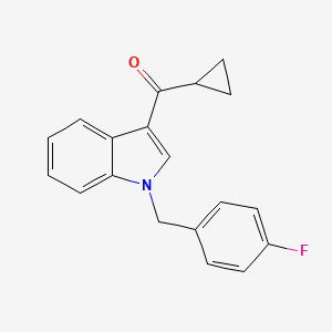 molecular formula C19H16FNO B5772688 cyclopropyl[1-(4-fluorobenzyl)-1H-indol-3-yl]methanone 