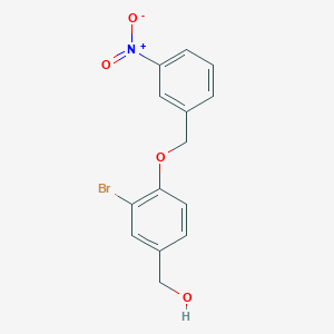 {3-bromo-4-[(3-nitrobenzyl)oxy]phenyl}methanol