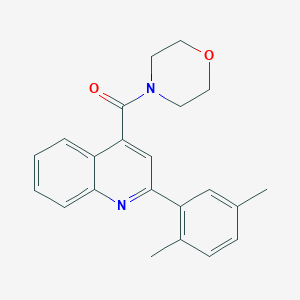 molecular formula C22H22N2O2 B5772721 2-(2,5-dimethylphenyl)-4-(4-morpholinylcarbonyl)quinoline 