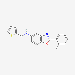 molecular formula C19H16N2OS B5772728 2-(2-methylphenyl)-N-(2-thienylmethyl)-1,3-benzoxazol-5-amine 