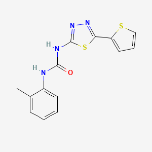 N-(2-methylphenyl)-N'-[5-(2-thienyl)-1,3,4-thiadiazol-2-yl]urea