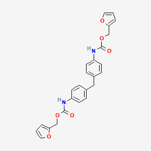 molecular formula C25H22N2O6 B5772745 bis(2-furylmethyl) (methylenedi-4,1-phenylene)biscarbamate CAS No. 60387-40-8