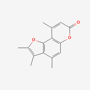 molecular formula C15H14O3 B5772749 2,3,4,9-四甲基-7H-呋喃[2,3-f]色烯-7-酮 